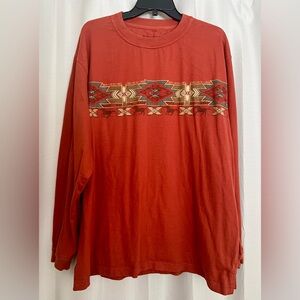 Bit & Bridle Aztec Western Long Sleeve Shirt XL